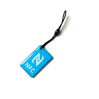 6 штук 13,56 МГц NFC эпоксидная карта RFID Смарт-карта 213 с цепочкой, водонепроницаемая, подходит для всех мобильных телефонов с функцией NFC