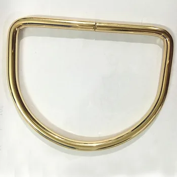 9 см Позолоченные металлические D-образные кольца, несваренное кольцо