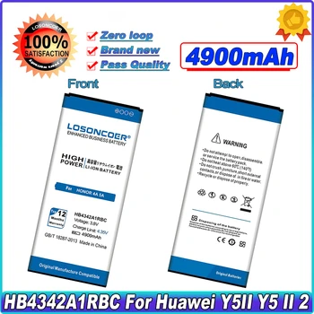LOSONCOER 4900 мАч HB4342A1RBC Аккумулятор Для мобильного Телефона Huawei Honor 4A Honor4A SCL-TL00 + номер отслеживания