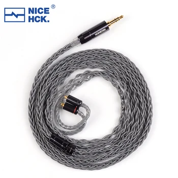 NiceHCK GreyCloud 6N с серебряным покрытием, медный кабель для обновления наушников HIFI с кислородным отсоединением 3.5/2.5/4.4 MMCX/2Pin для Rinko EA2000
