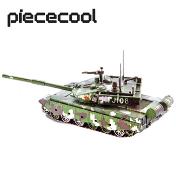 Piececool 3d металлические пазлы, наборы моделей боевых танков, сделай сам, игрушки-головоломки для взрослых, подарки на День Рождения