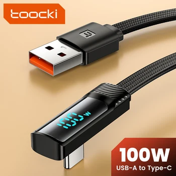 Toocki6a USB Type C Кабель Для Realme Xiaomi Samsung S21 Провод для быстрой Зарядки USB-C Зарядное Устройство Кабель для Передачи данных Для iPad Samsung Poco USB C