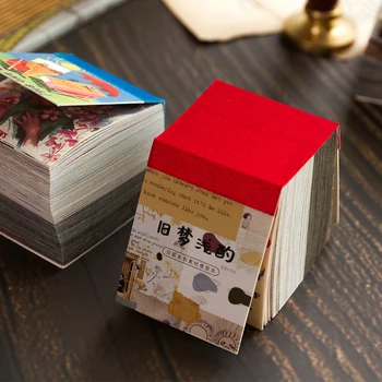 Yoofun 400 листов, Винтажная книга Materai, Инновационные блокноты для скрапбукинга, декоративная бумага, Канцелярские принадлежности в стиле Ретро