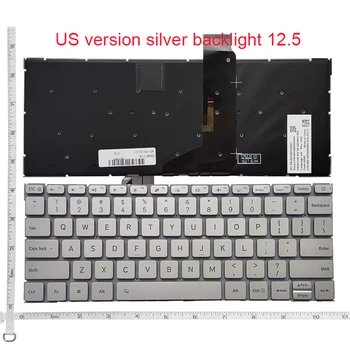 Американская клавиатура для XIAOMI AIR 12,5 9Z.ND6BV.001 NSK-Y10BV 161201 161201-01 AA AQ AI AL YG TM1607 с подсветкой