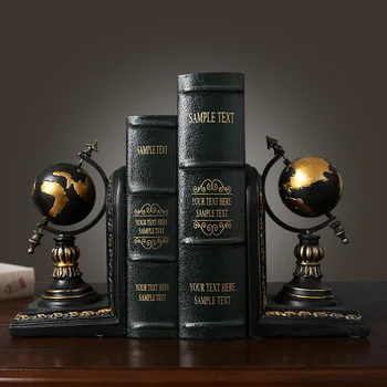Американский ретро глобус книжный блок книга от study украшения украшения книжные полки организация подставки для книг офисные украшения