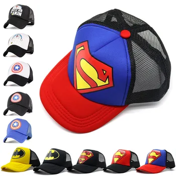 Бейсболки для маленьких мальчиков и девочек, детские летние сетчатые шляпы Snapback, Детская Мультяшная повседневная шляпа в стиле хип-хоп от Солнца, реквизит для фотосъемки, Кепка