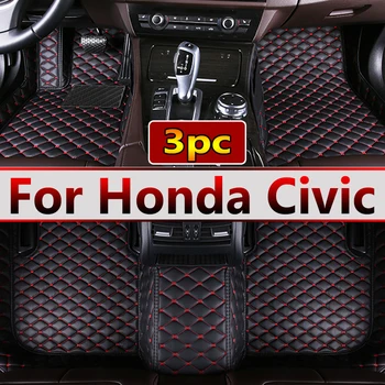 Изготовленные на заказ автомобильные коврики для Honda Civic 2012 2013 2014 2015, автоматические накладки для ног, автомобильные ковровые покрытия, аксессуары для интерьера