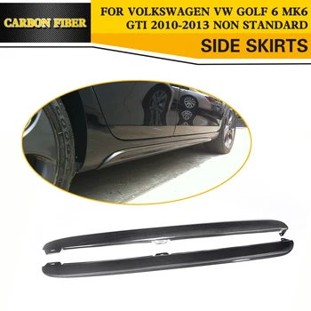 Комплекты фартуков с боковой юбкой из полипропилена/углеродного волокна для VW golf MK6 GTI 2010-2013, не для стандартных
