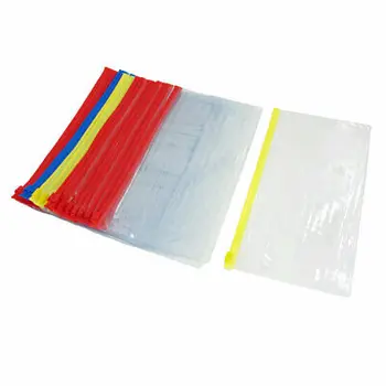 Мягкая Пластиковая сумка-держатель для бумажных файлов B6 на молнии, разных цветов, 30 штук