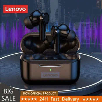 Наушники Lenovo LP70 TWS Bluetooth 5.2, шумоподавляющие беспроводные наушники с микрофоном, гарнитура для геймеров с низкой задержкой