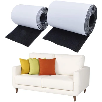 Нескользящие накладки для диванных подушек длиной 2 м, предотвращающие скольжение диванных подушек, лента с петлей-крючком, Липкий захват для подушек для домашнего офиса