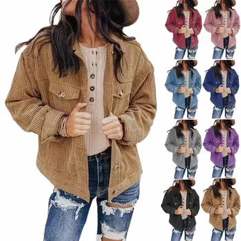 Новая женская однотонная куртка Топ кардиган 2023 Осенне-зимнее тонкое плюшевое бархатное пальто Куртки для женщин
