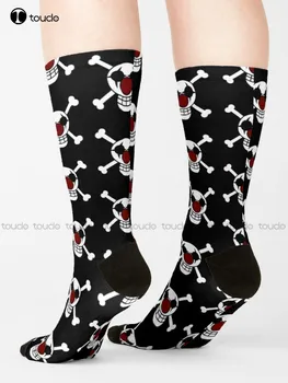 Носки Buggy Pirates, женские черные забавные носки, Высококачественные Милые Элегантные Милые кавайные мультяшные милые хлопковые носки в стиле Харадзюку