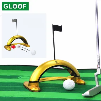 Сплав для гольфа Автоматическая Подставка для гольфа с отверстием для тренировки В помещении, средства для автоматического возврата Отказных мячей, устройство для тренировки